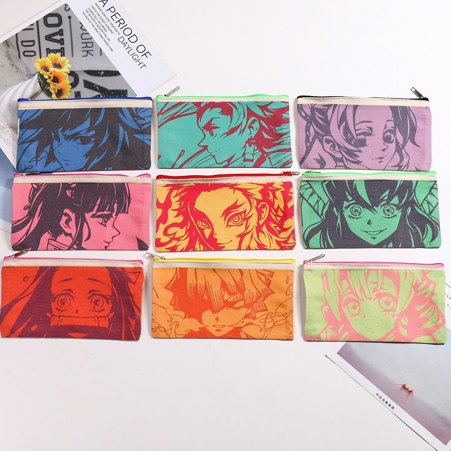 demon slayer kimets anime pencil bag 11*19cm