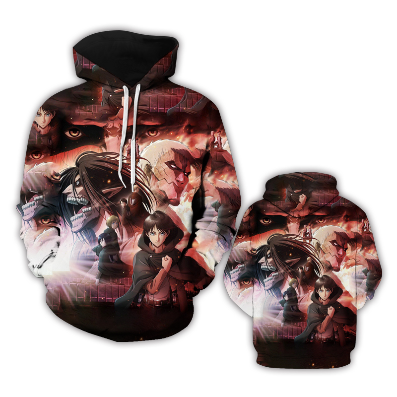 Attack On Titan anime hoodie