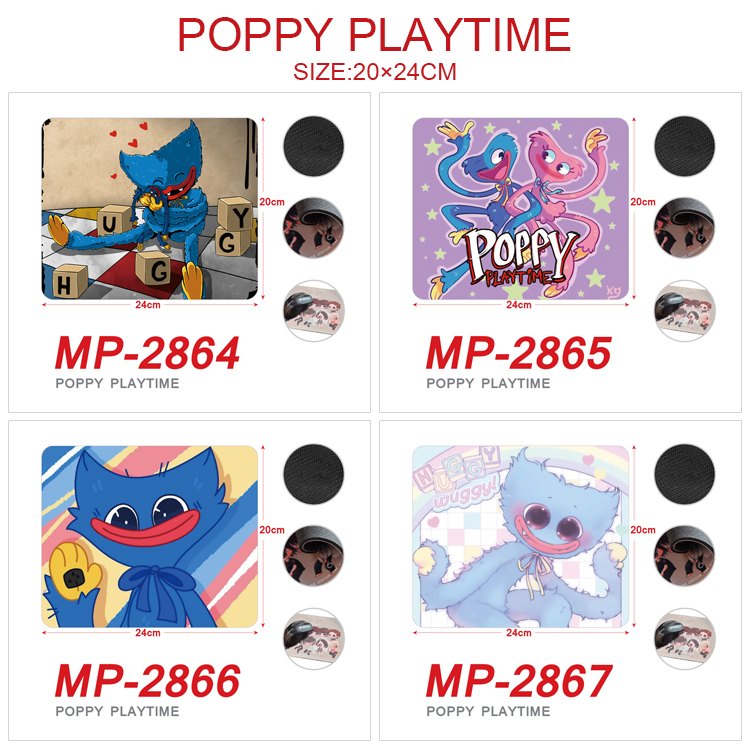 Poppy Playtime anime Mouse pad 20*24cm price for a set of 5 pcs
