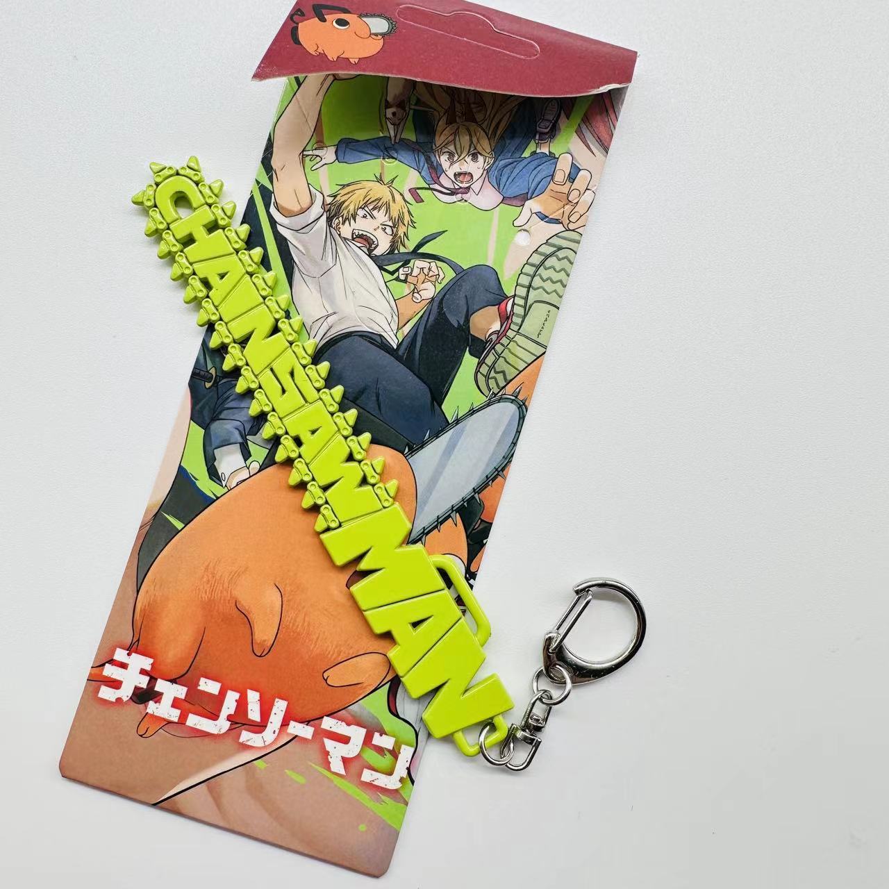 chainsaw man anime keychain