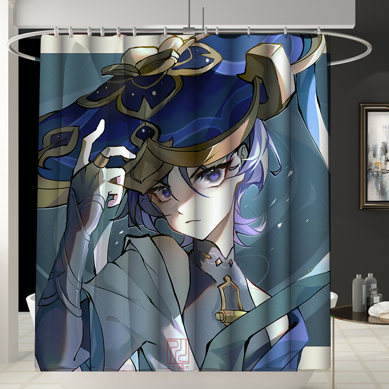 Genshin Impact anime shower curtain 150*200cm