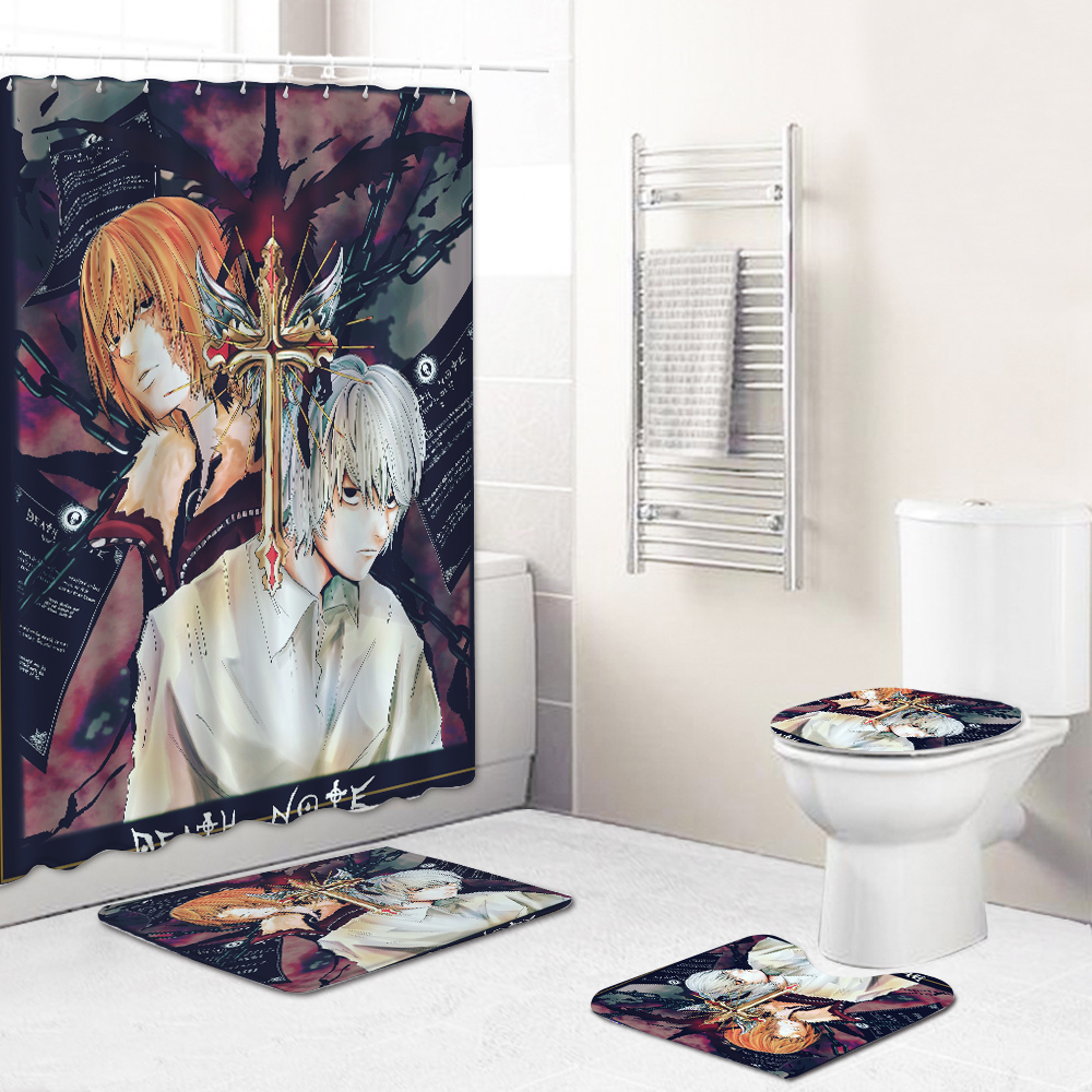 Death Note anime shower curtain price for a set of 4 pcs
