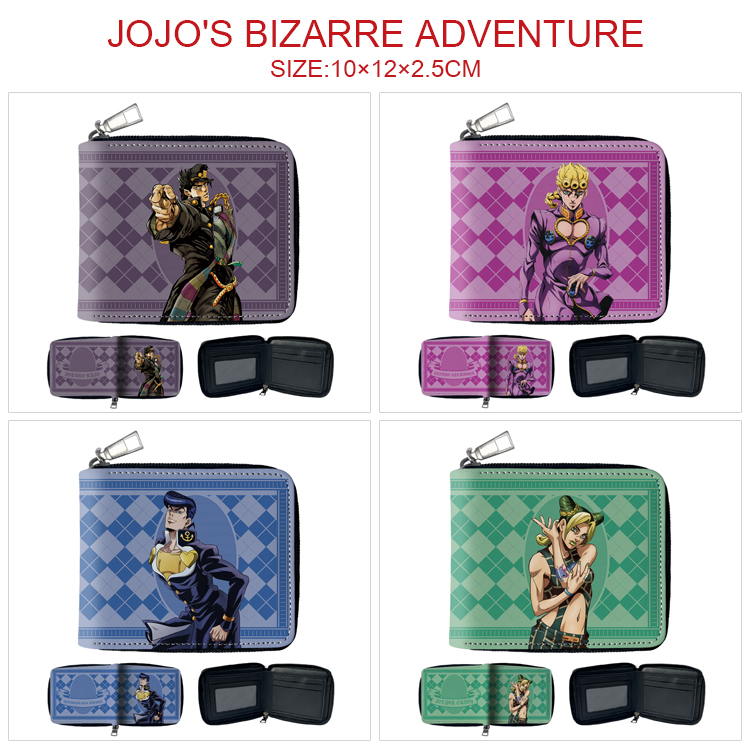 JoJos Bizarre Adventure anime wallet 10*12*2.5cm