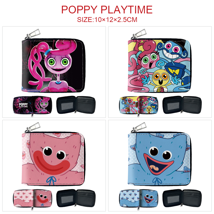 Poppy Playtime anime wallet 10*12*2.5cm