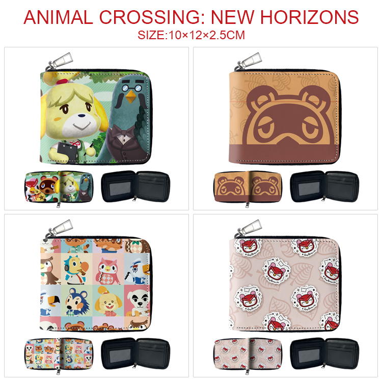 Animal Crossing anime wallet 10*12*2.5cm