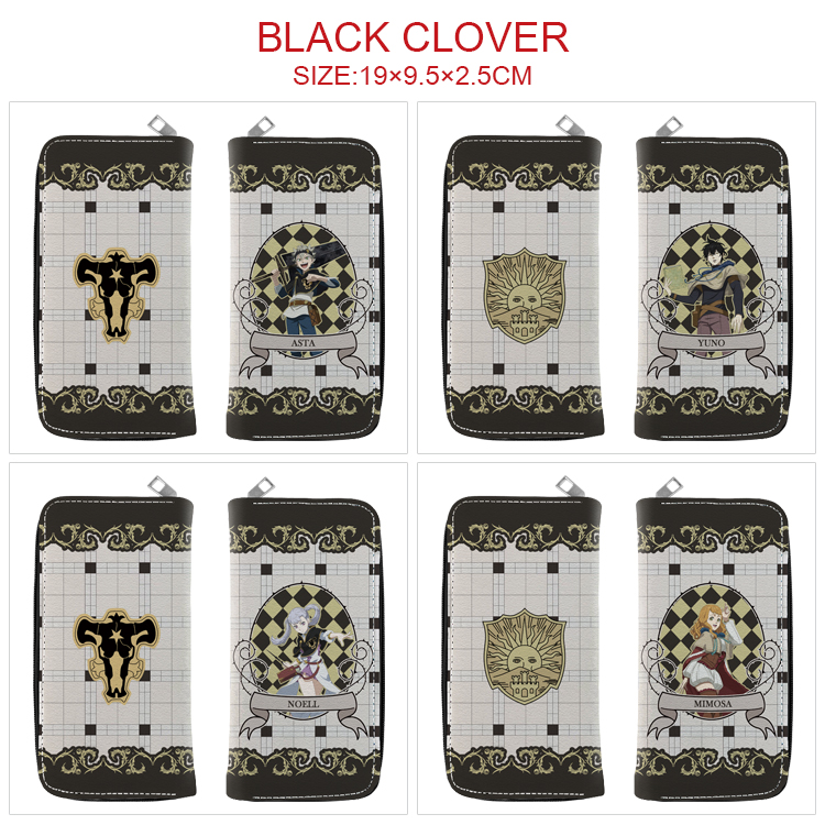 Black Clover anime wallet 19*9.9*2.5cm
