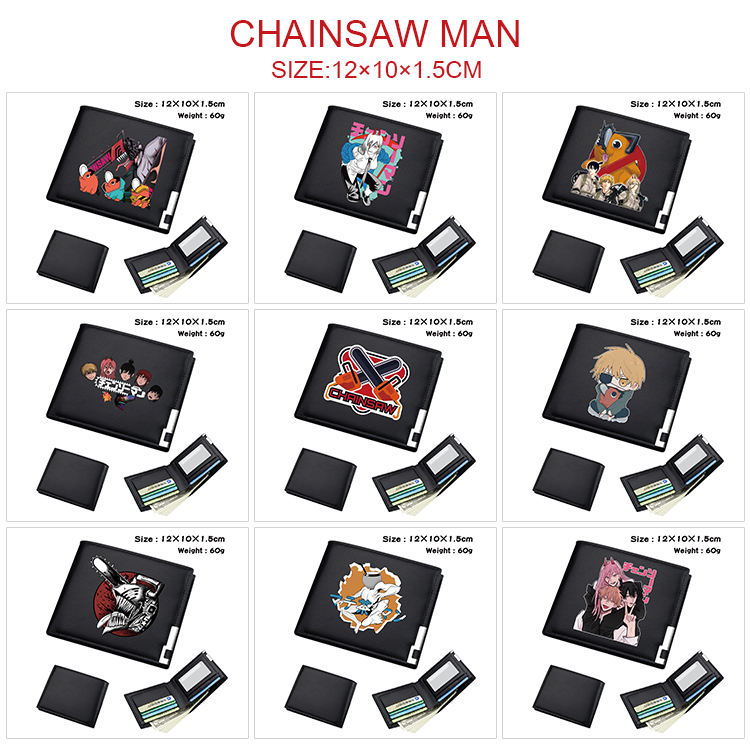 chainsaw man anime wallet 12*10*1.5cm