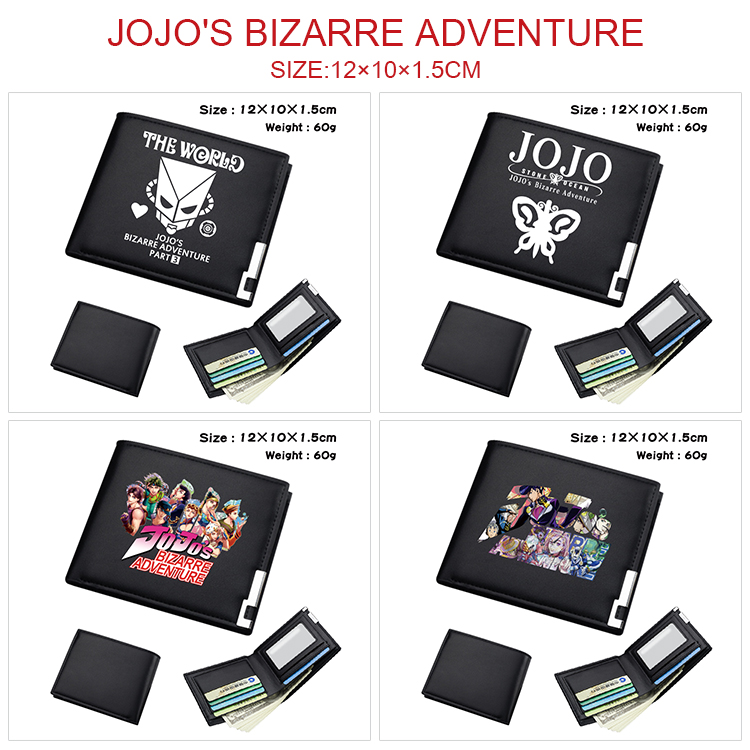 JoJos Bizarre Adventure anime wallet 12*10*1.5cm