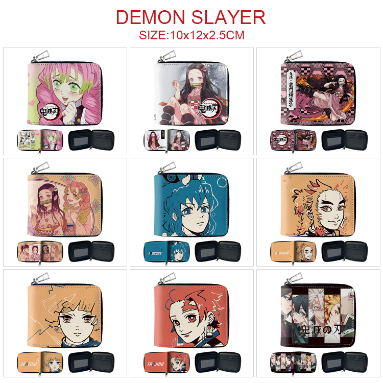 demon slayer kimets anime wallet 10*12*2.5cm