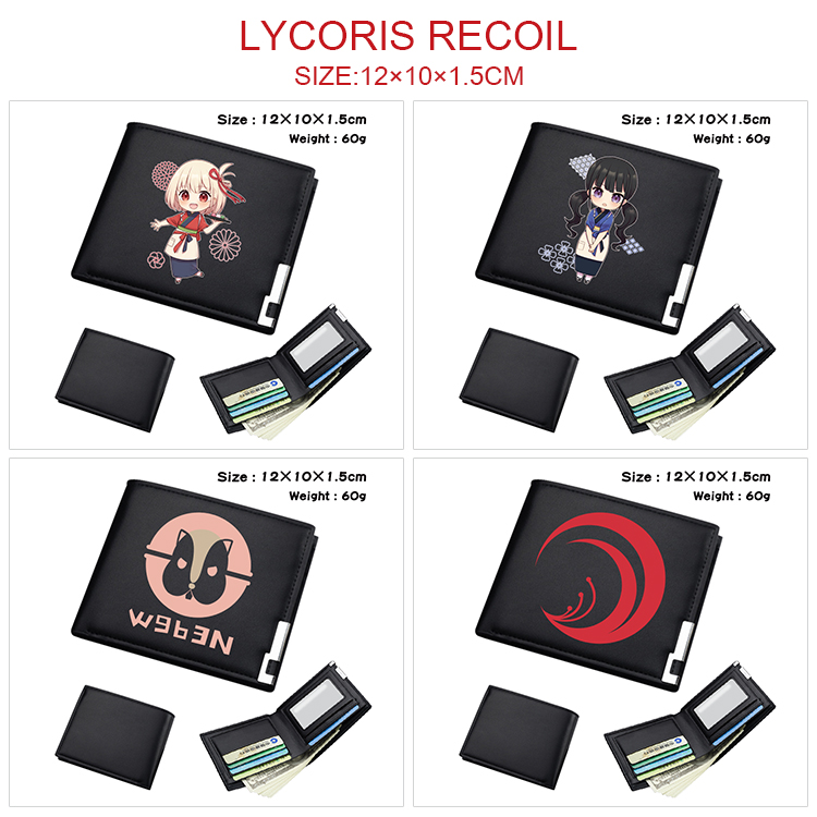 Lycoris Recoil  anime wallet 12*10*1.5cm