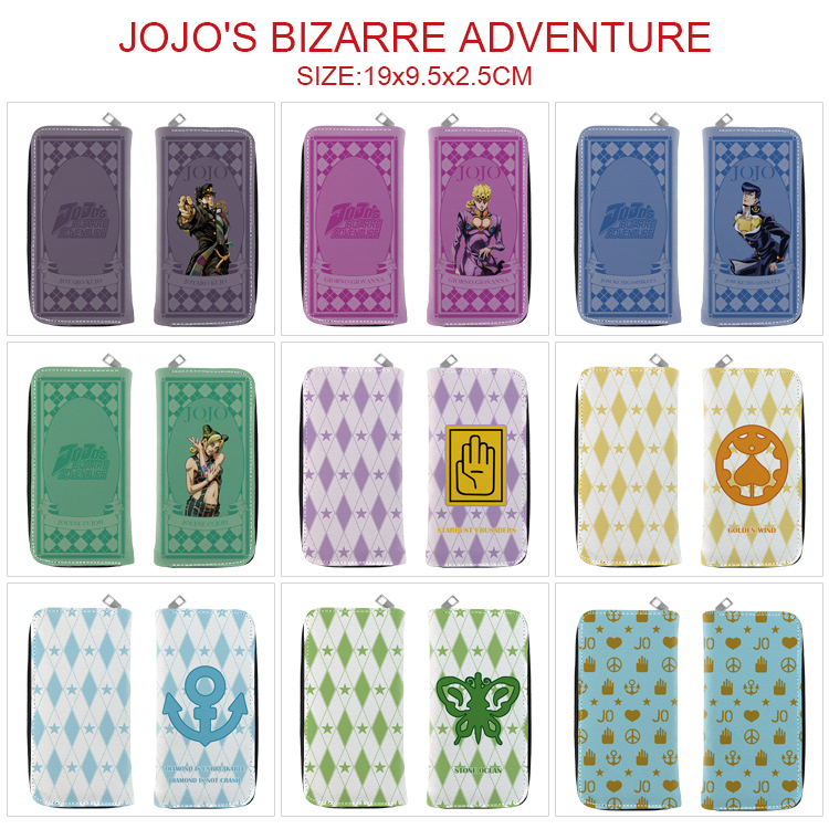 JoJos Bizarre Adventure anime wallet 19*9.9*2.5cm