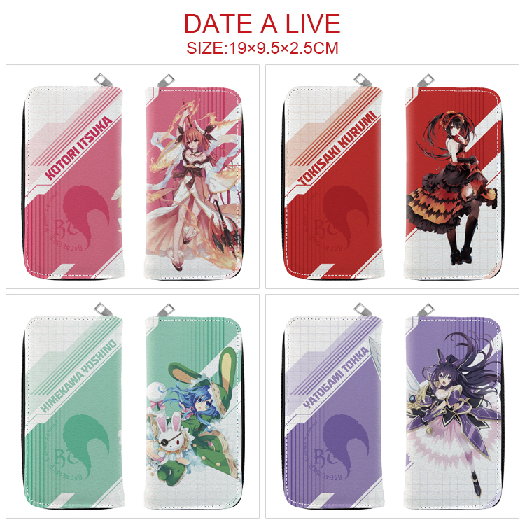 Date A Live anime wallet 19*9.9*2.5cm