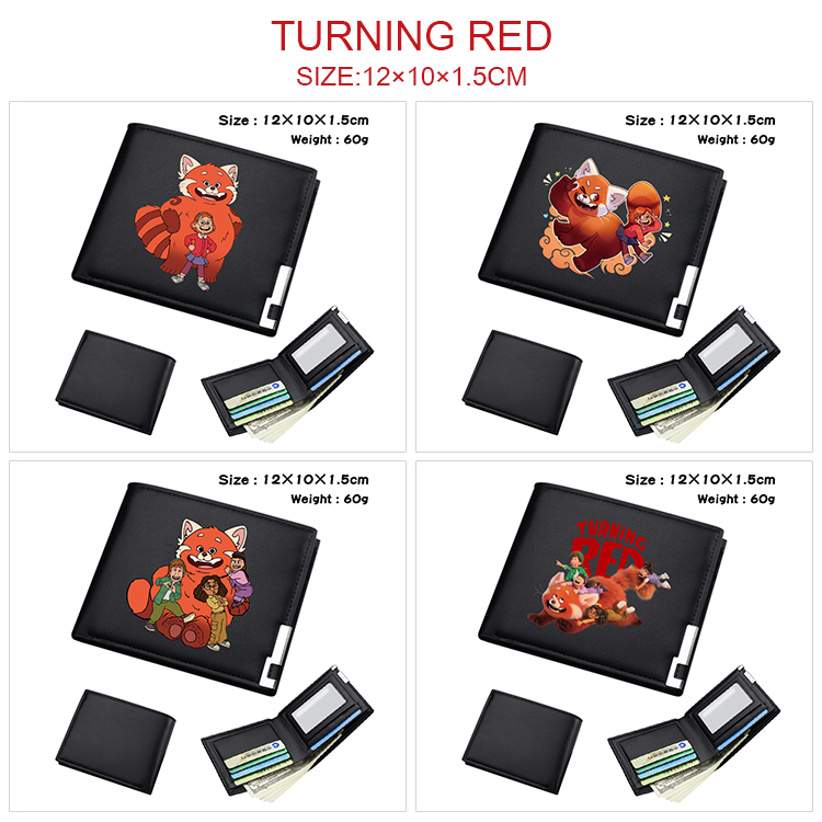 Turning Red anime wallet 12*10*1.5cm