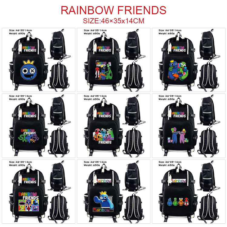 rainbow friends anime Backpack bag 46*35*14cm