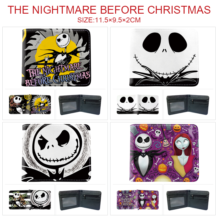 The Nightmare Before Christmas anime wallet 11.5*9.5*2cm