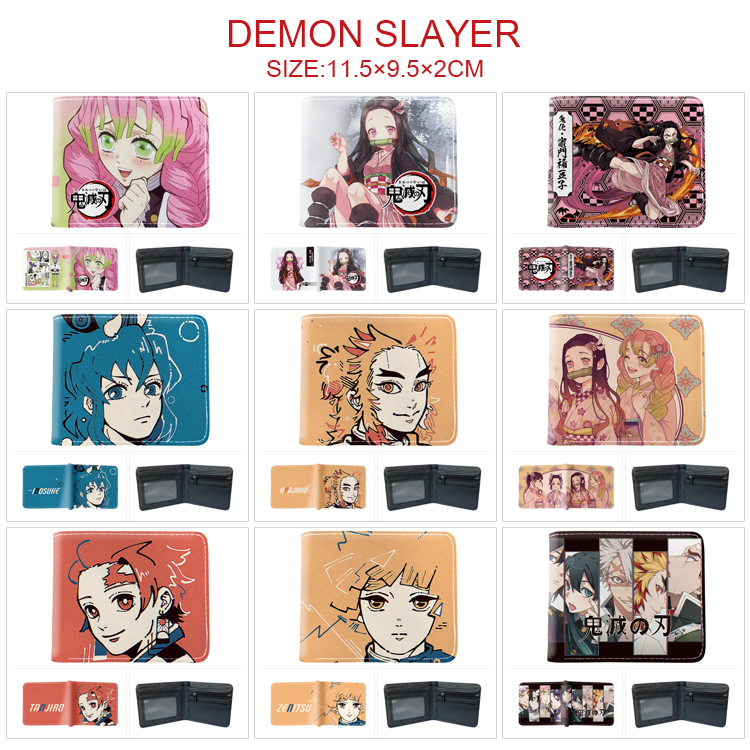 demon slayer kimets anime wallet 11.5*9.5*2cm