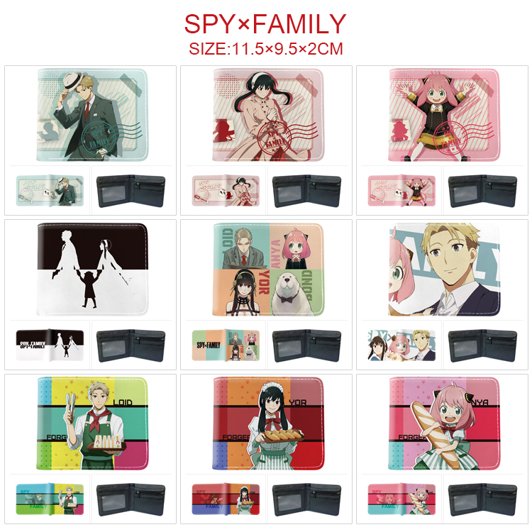 SPY×FAMILY anime wallet 11.5*9.5*2cm
