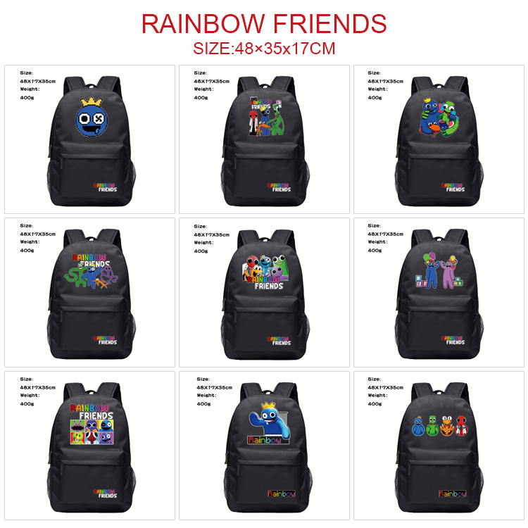 rainbow friends anime Backpack bag 48*17*35cm