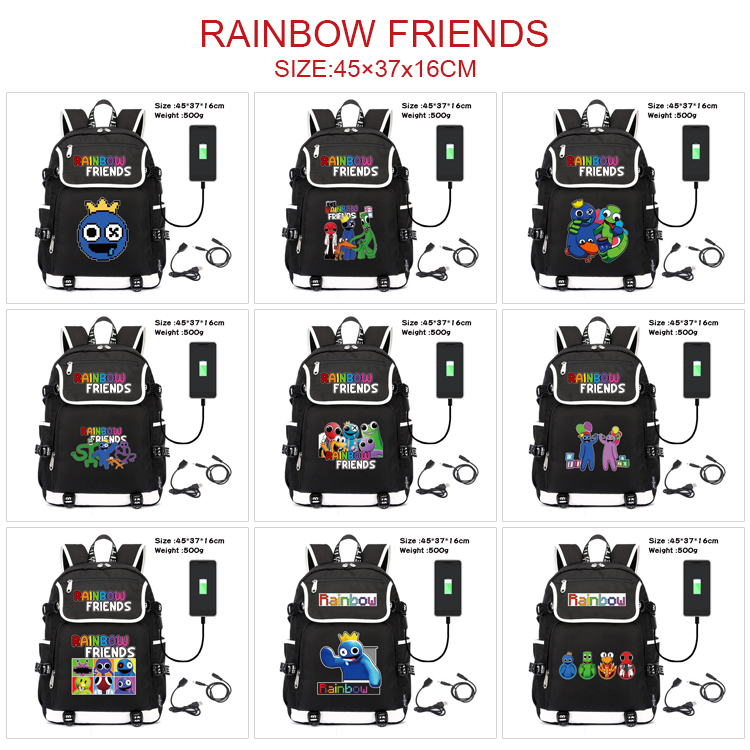 rainbow friends anime Backpack bag 45*37*16cm