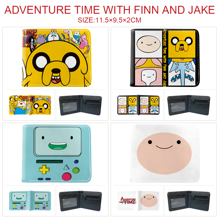 Adventure Time anime wallet 11.5*9.5*2cm