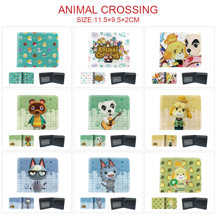 Animal Crossing anime wallet 11.5*9.5*2cm