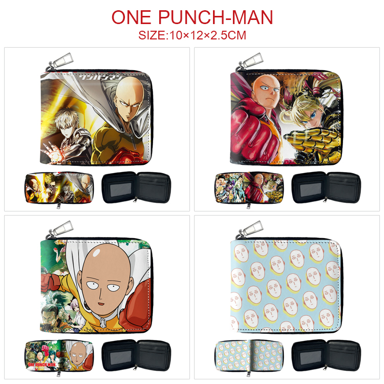 One Punch Man anime wallet 10*12*2.5cm