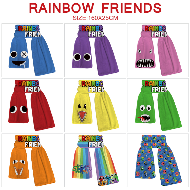 rainbow friends anime scarf