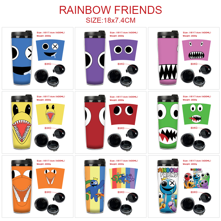 rainbow friends anime Starbucks cup