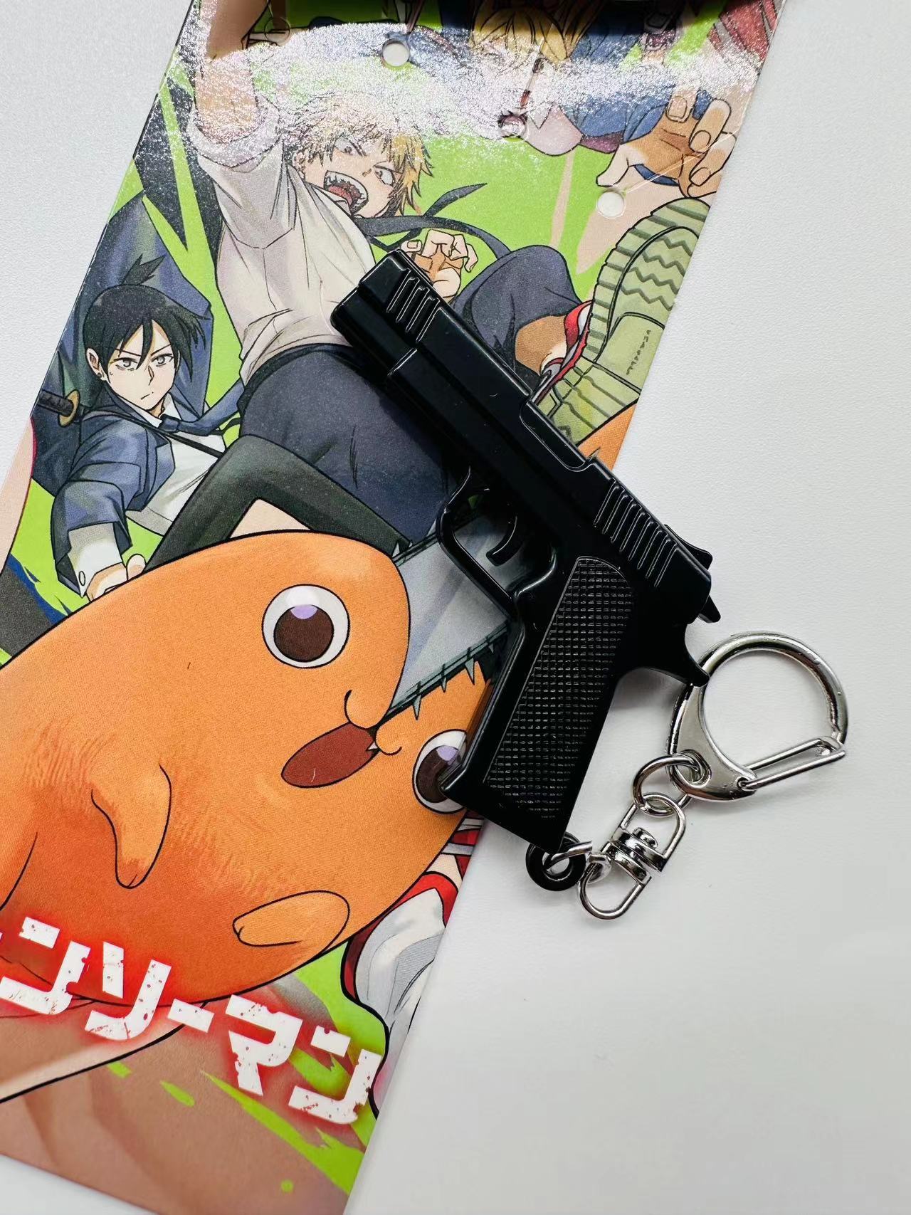 chainsaw man anime keychain