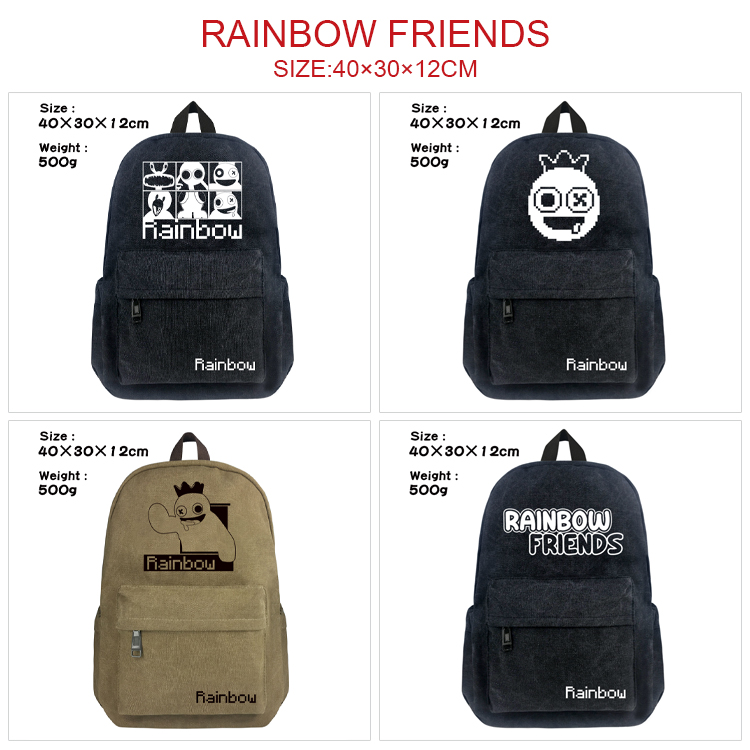 rainbow friends anime Backpack bag