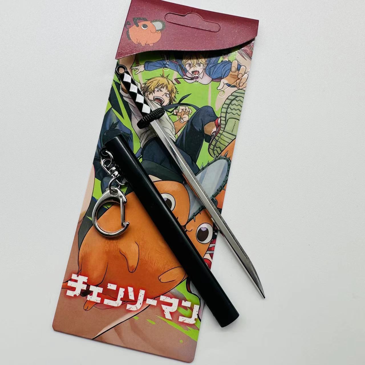 chainsaw man anime keychain