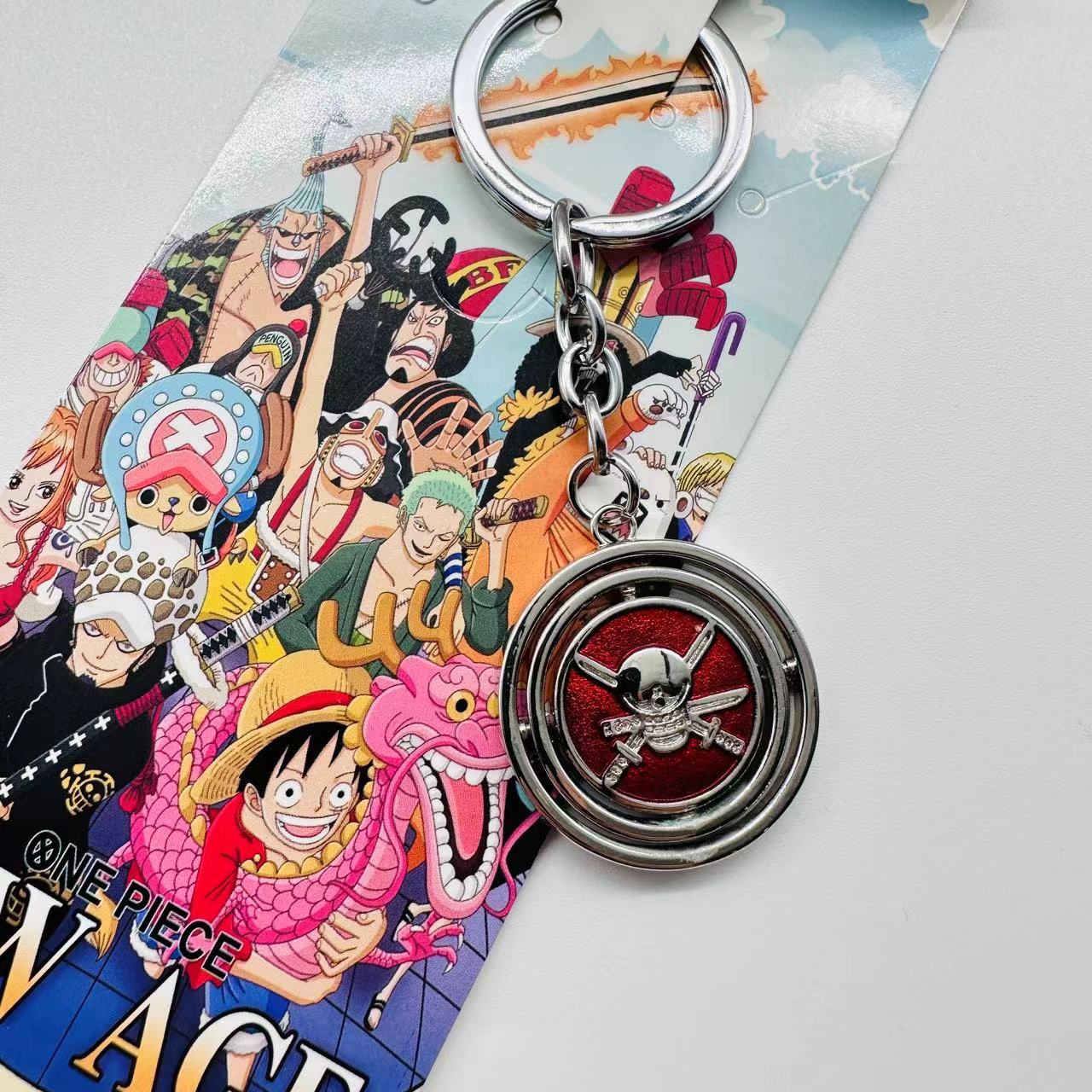 One piece anime keychain