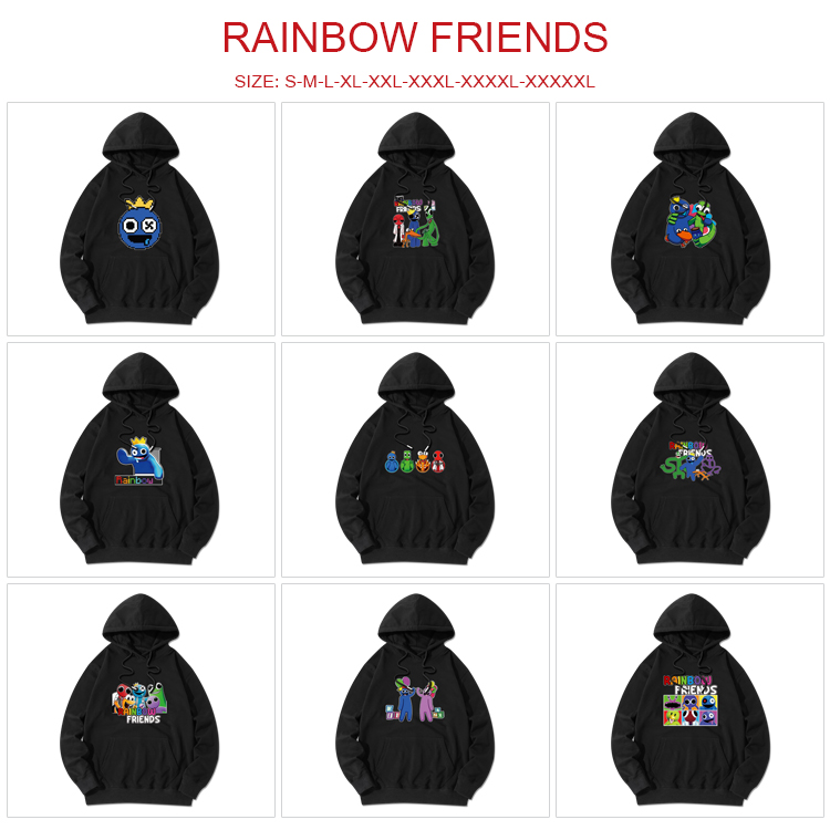 rainbow friends anime hoodie