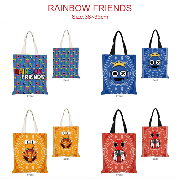 rainbow friends anime bag