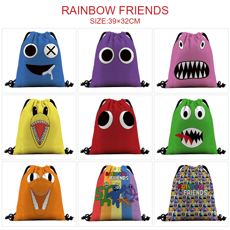 rainbow friends anime bag