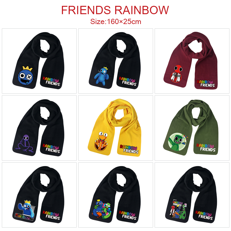 rainbow friends anime scarf