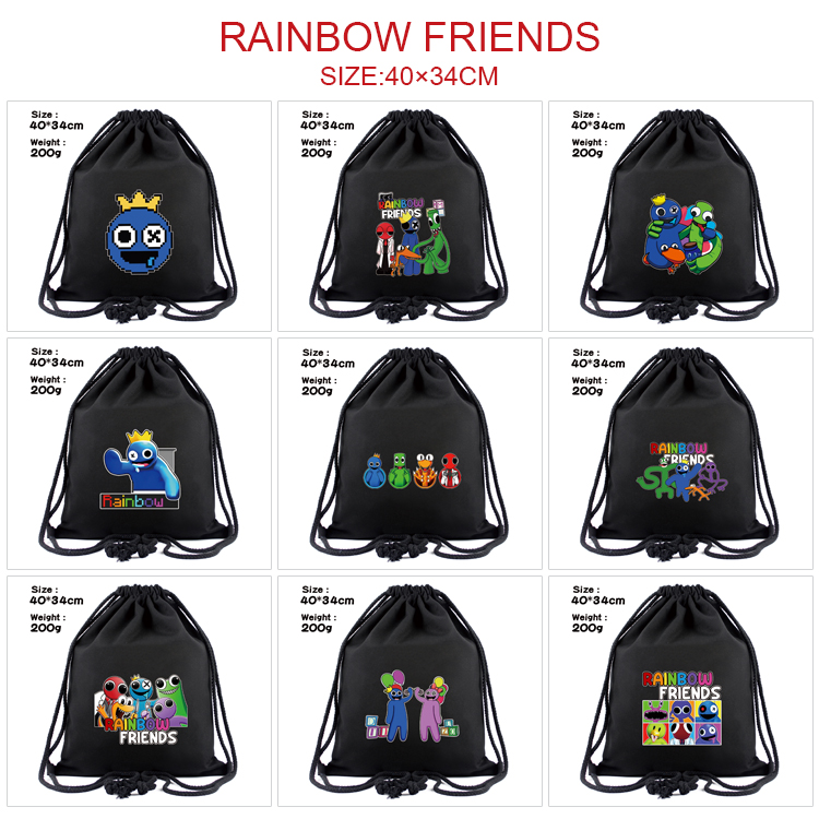 rainbow friends anime bag