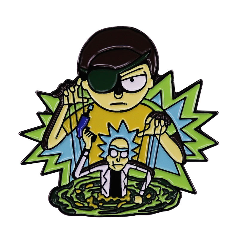 Rick and Morty  anime Brooch