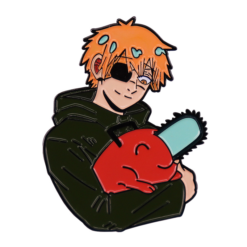 chainsaw man anime Brooch