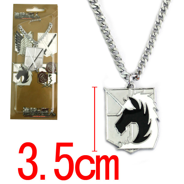 Attack On Titan anime necklace