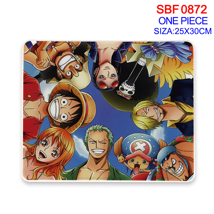 One piece anime Mouse pad 25*30cm