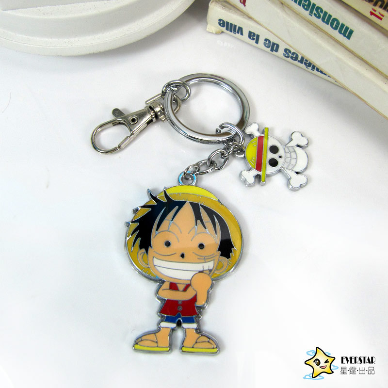 One piece anime keychain