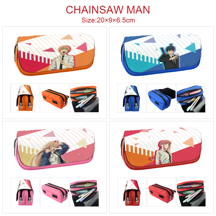 chainsaw man anime pencil bag 20*9*6.5cm