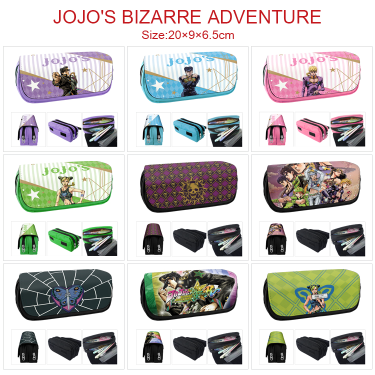 JoJos Bizarre Adventure anime pencil bag 20*9*6.5cm