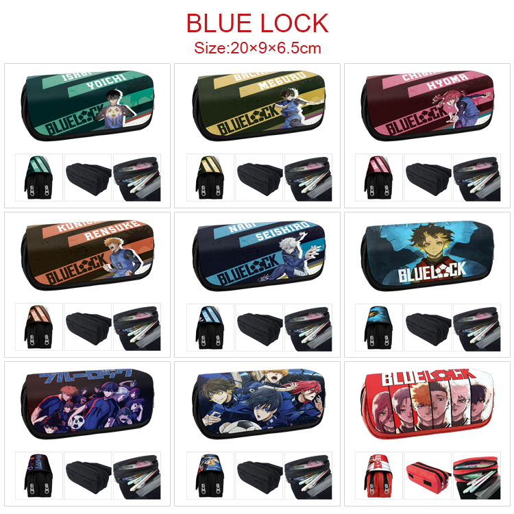 Blue Lock anime pencil bag 20*9*6.5cm