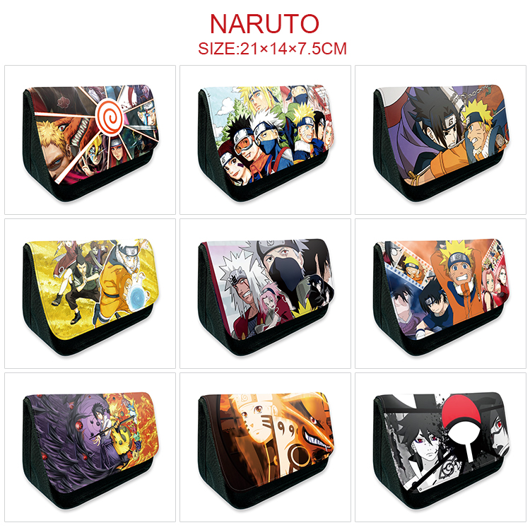 Naruto anime pencil bag 21*14*7.5cm