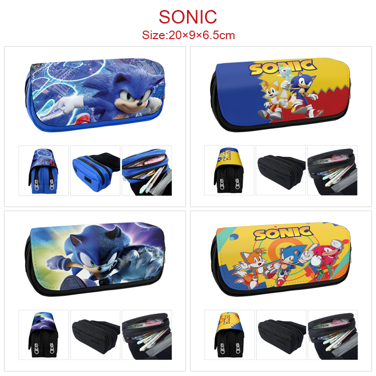 Sonic anime pencil bag 20*9*6.5cm