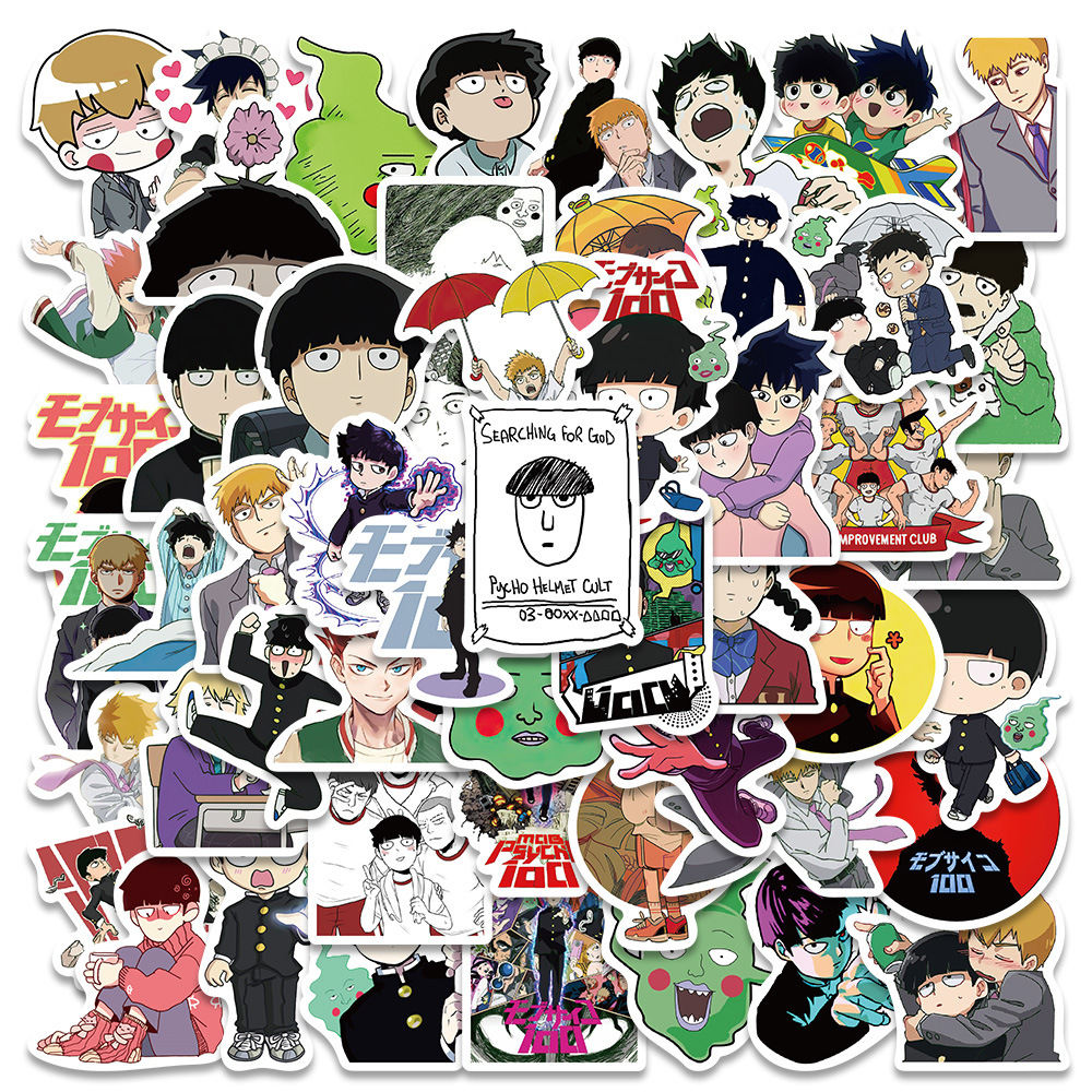 Mob Psycho 100 anime waterproof stickers (52pcs a set)