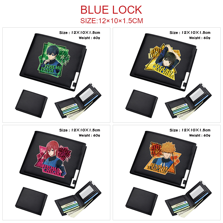 Blue Lock anime wallet 12*10*1.5cm