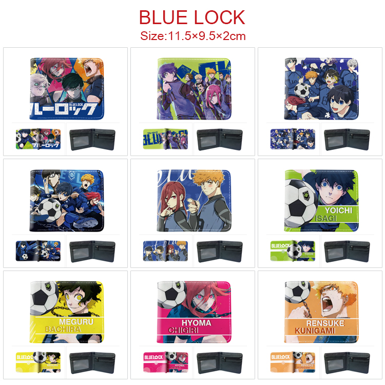 Blue Lock anime wallet 11.5*9.5*2cm